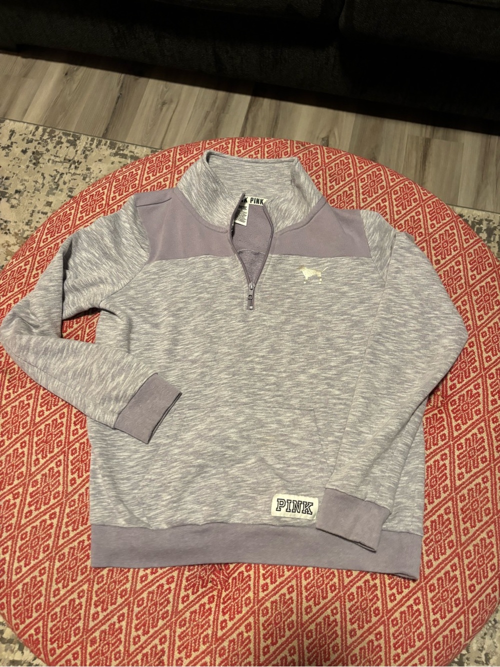 Victoria's Secret PINK Lavender Half-Zip Sweater